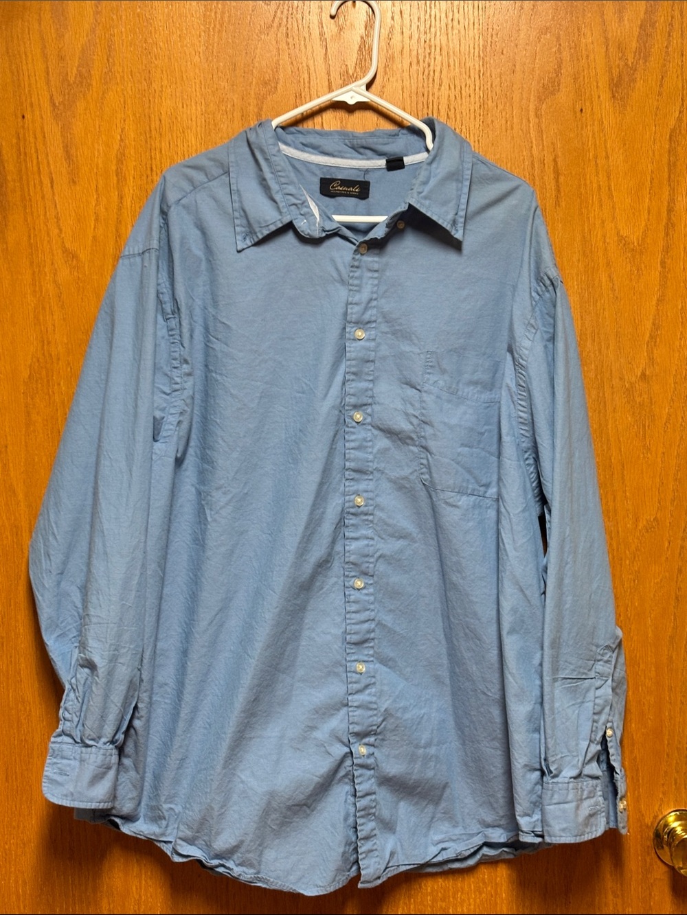 Light Blue Men's Button-Down Shirt